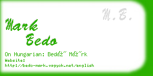 mark bedo business card